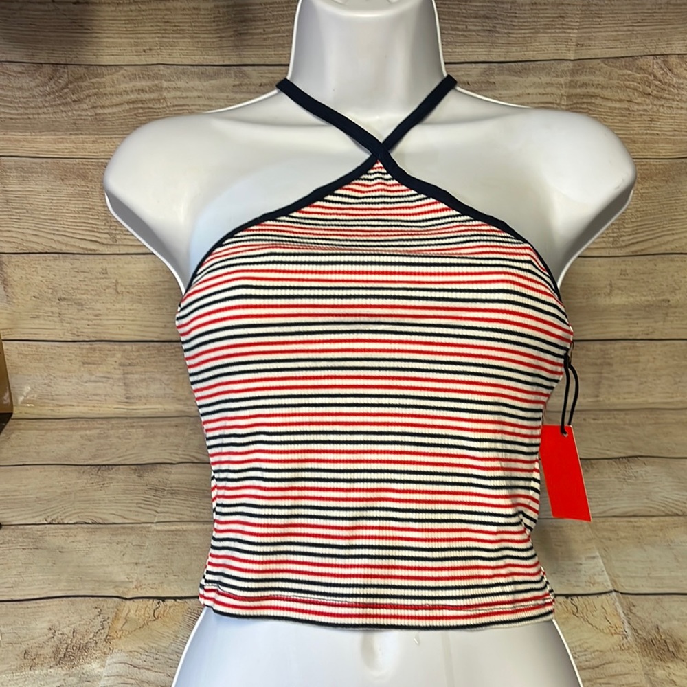 Knit Halter Red/Navy (Smoker)